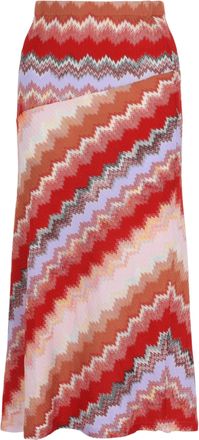 M Missoni Chevron Midi Skirt