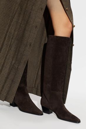 Aeyde Medea Heeled Boots, Womens, Brown