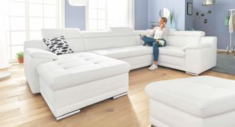 Sit&more Wohnlandschaft &raquo;Top Andiamo U-Form&laquo; mit Kopfteilverstellung, wahlweise mit Bettfunktion