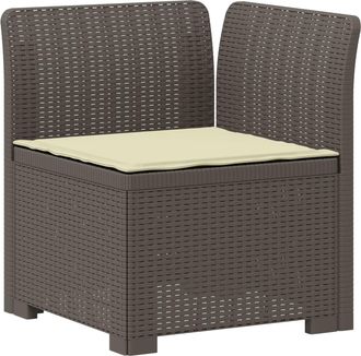 vidaXL Sill&oacute;n Individual De Jard&iacute;n Con Coj&iacute;n Apariencia De Ratan Pp Vidaxl