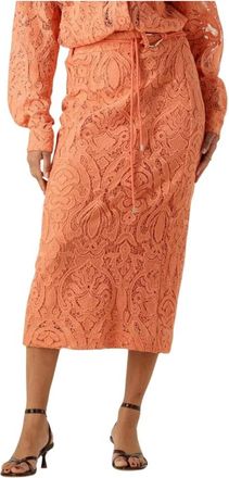 Aaiko Rokken, Dames, Oranje, L, Amia PES 565 Midi Rok