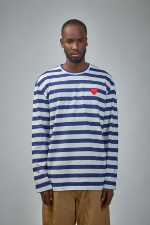 Comme Des Gar&ccedil;ons T-Shirt Rhinostone Emblem Rhinestone Heart