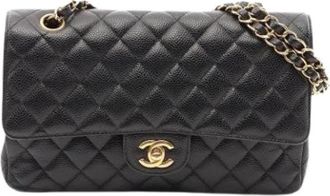 Chanel Pre-owned Vintage Schoudertas - Dames - Vintage Schoudertas - Zwart - ONE Size - Leer - Vintage