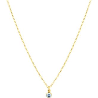 Set & Stones Something Blue Necklace in Gold at Nordstrom, Size 16