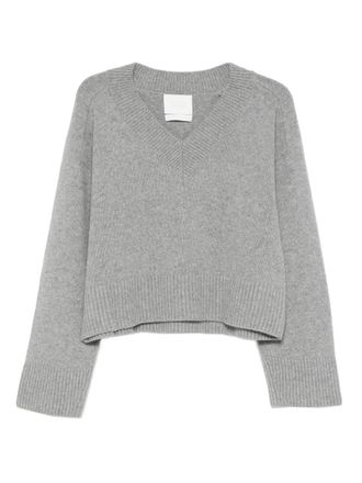 Citizens Of Humanity Maglione in lana con scollo a V - Grigio