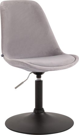 Clp Silla Comedor Maverick En Terciopelo Gris Negro