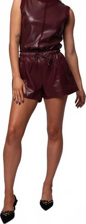 M&eacute;lissa Nepton Yumi Shorts In Burgundy