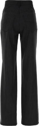 Balenciaga Womens Pants Gray Wool