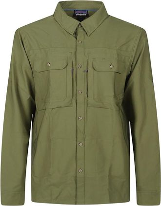 Patagonia Lange Mouwen Zelfgeleide Zon Shirt - Heren - Outdoor shirts - Groen - L - Fitness