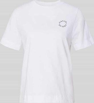 Rich & Royal T-Shirt mit Rundhalsausschnitt in Weiss, Gr&ouml;&szlig;e XL