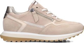 Gabor Schoenen, Dames, Beige, 36 EU, Leer, Beige Lage Sneakers Model 378