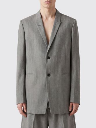 Rick Owens Blazer monopetto in lana con rever a lancia