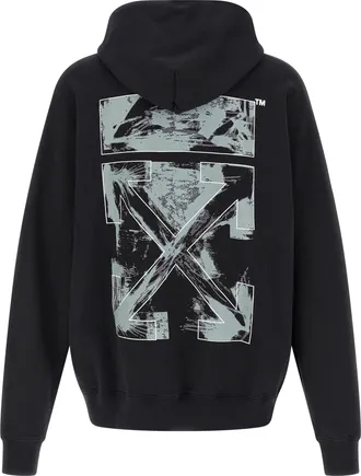 Off-white Mens Black Cotton Sweatshirt Clothing