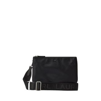 Ralph Lauren Landyn Medium Crossbody Tas - Dames - Tassen - Zwart - Maat: ONE Size Zijde