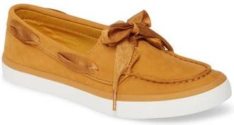 Sperry Top-Sider Sailor Boat Shoe in Mustard Leather at Nordstrom, Size 5