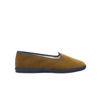 Scarosso Olijfgroene Velvet Slippers - Heren - Loafers - Veelkleurig - 45 EU - Katoen - Schoenen