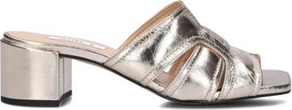 Notre-V Gouden Sandalen voor Zonnige Dagen - Dames - Muiltjes - Geel - 38 EU - Leer - Schoenen
