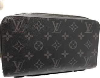 Louis Vuitton Pre-owned Wallets, female, Black, Size: ONE SIZE Pre-owned Canvas Wallet