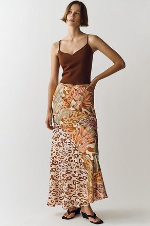 Farm Rio Mixed Print Slip Skirt