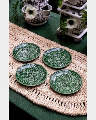 Juliska Jardins Du Monde Assorted Side/Cocktail Plates, Set of 4