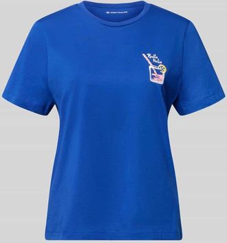Tom Tailor Regular Fit T-Shirt aus reiner Baumwolle in Royal, Gr&ouml;&szlig;e XXXL