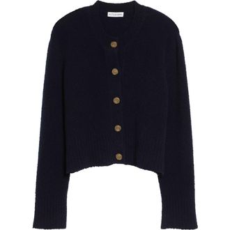 Altuzarra Harris Wool Blend Cardigan in Berry Blue at Nordstrom, Size Medium