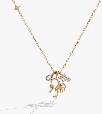 Alex and Ani Scorpio Zodiac Charm Cluster Necklace in Gold at Nordstrom