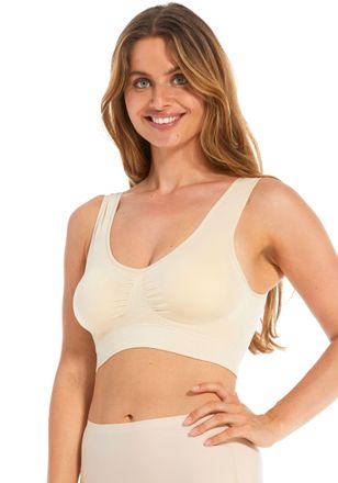 Magic Bodyfashion B&uuml;gelloser BH MAGIC BODYFASHION Comfort Bra, Damen, Gr. XXL, N-Gr, braun (latte), Obermaterial: 89% Polyamid, 11% Elasthan, unifarben, BHs B&uuml;gelloser 