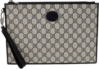 Gucci Pre-owned Clutches, female, Beige, Size: ONE SIZE Pre-owned Vintage Clutch