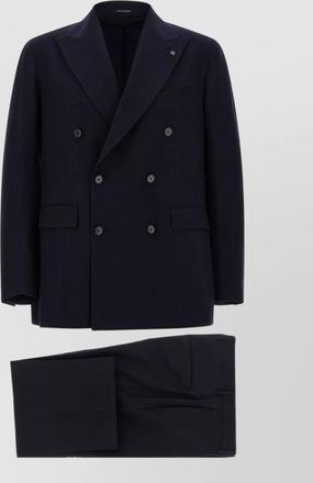 Tagliatore virgin wool double-breasted coat