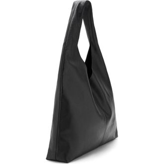 Mango Leather Shoulder Bag in Black at Nordstrom