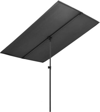 vidaXL Sombrilla De Jard&iacute;n Palo De Aluminio Gris Antracita 2x1,5 M Vidaxl