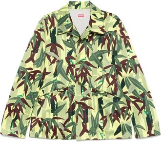 Kenzo Groene Knoopsluiting Logo Jacks - Heren - Zomerjassen - Veelkleurig - M - Jassen