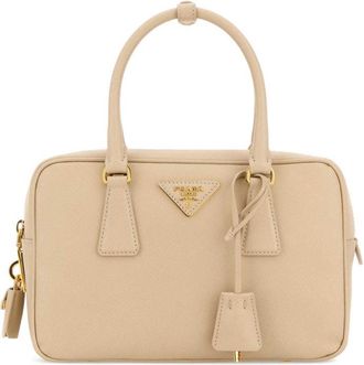 Prada Light Brown Logo Small Satchel