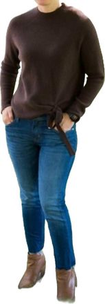 27 Miles Malibu Fatima Mock Neck Sweater In Espresso