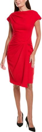 Teri Jon by Rickie Freeman Teri Jon By Rickie Freeman Crepe Cap Sleeve Sarong Sheath Dress