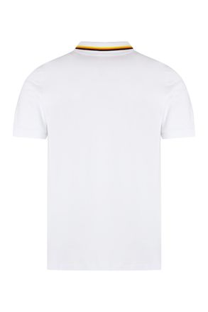 K-Way Mens Jud Cotton-Piqu&eacute; Polo Shirt White T-shirts And Polos