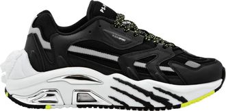 Plein Sport Runner Sneaker THE Scratch - unisex - Hardloopschoenen - Zwart - 35 EU - Leer - Fitness