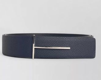 Tom Ford reversible leather belt adjustable length textured