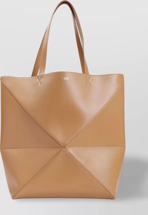 Loewe calfskin leather puzzle fold xl tote bag