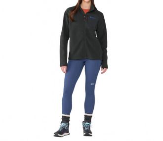 Cotopaxi Abrazo Fleece Hooded Full-Zip Jacket In Black