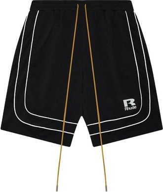 Rhude Mesh Basketball Shorts Baggy - Heren - Korte sportbroeken - Zwart - M - Polyester - Fitness
