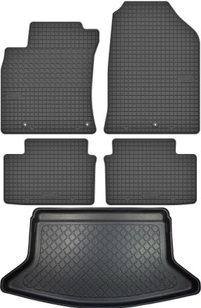 OEM Hyundai I30 Iii Pd Hatchback Desde Febrero De 2017. Juego De Alfombrillas De Goma Para Coche + Alfombrilla Para Maletero