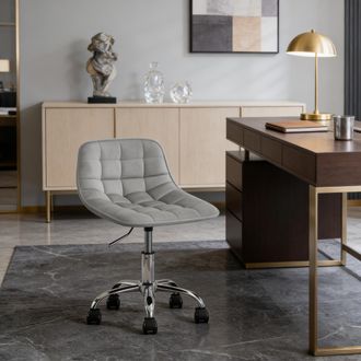 STILVORA Taburete Bajo, Sillas De Oficina, Sillas C&oacute;modas Para Maquillaje, Silla Lounge, Silla De Sal&oacute;n, Silla De Computadora (solo Con Sillas De Oficina)