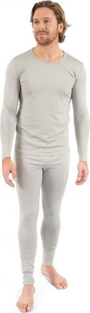 Leveret Mens Solid Thermal Pajama Set in Light Gray at Nordstrom, Size Xx-Large