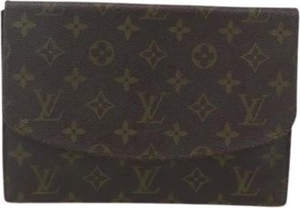 Louis Vuitton Pre-owned Clutches, female, Brown, Size: ONE SIZE Pre-owned Clutch