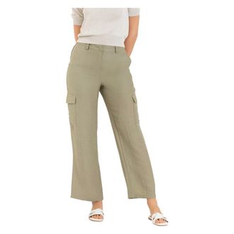 Kocca Wide Trousers, female, Green, Size: 2XS Suit Trousers