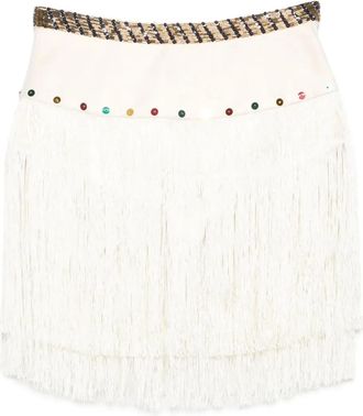 Bode Minigonna con frange - Toni neutri