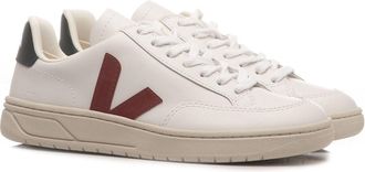 Veja Veja V-12 XD0201955A Sneakers Womens White Marsala Leather Lifestyle Shoes