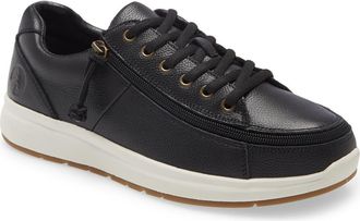 Billy Footwear Comfort Lo Zip Around Sneaker in Black/White at Nordstrom, Size 10.5